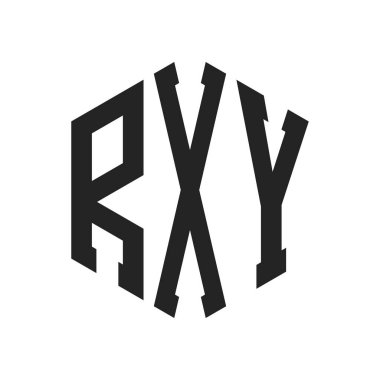 RXY Logo Tasarımı. Altıgen şekil kullanan ilk Harf RXY Monogram Logosu