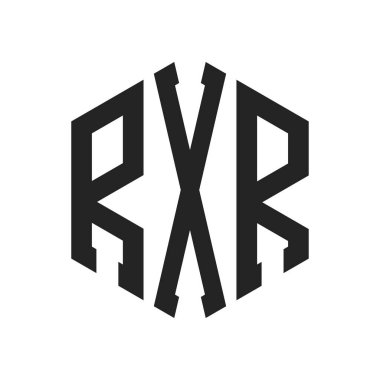 RXR Logo Tasarımı. Altıgen şekil kullanan ilk Harf RXR Monogram Logosu