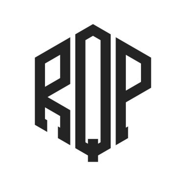 RQP Logo Tasarımı. Altıgen şekil kullanan ilk Harf RQP Monogram Logosu