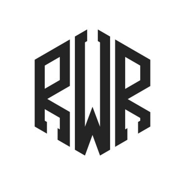 RWR Logo Tasarımı. Altıgen şekil kullanan ilk Harf RWR Monogram Logosu
