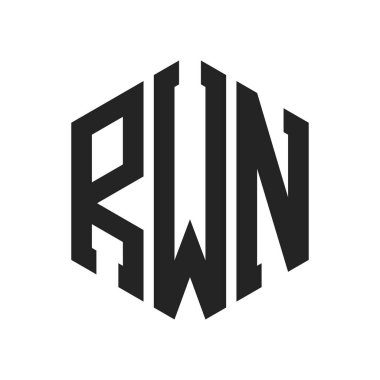 RWN Logo Tasarımı. Altıgen şekil kullanan ilk Harf RWN Monogram Logosu
