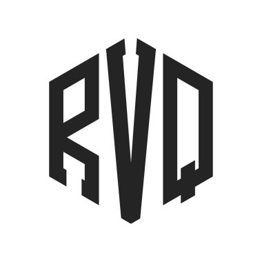 RVQ Logo Tasarımı. Altıgen şekilli harfli RVQ Monogram Logosu