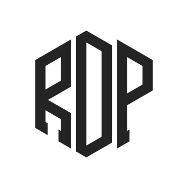 RDP Logo Tasarımı. Altıgen şekil kullanan ilk Harf RDP Monogram Logosu