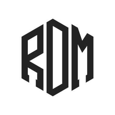 RDM Logo Tasarımı. Altıgen şekil kullanan ilk Harf RDM Monogram Logosu