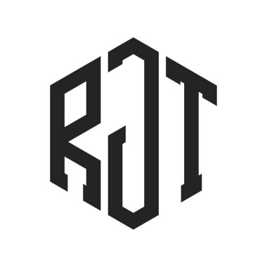RJT Logo Tasarımı. Altıgen şekil kullanan ilk Harf RJT Monogram Logosu