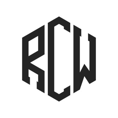 RCW Logo Tasarımı. Altıgen şekil kullanan ilk Harf RCW Monogram Logosu