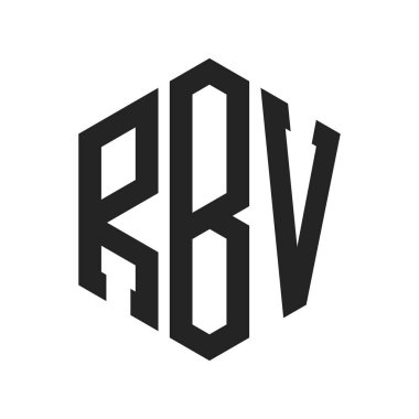 RBV Logo Tasarımı. Hexagon şekli kullanan ilk Harf RBV Monogram Logosu