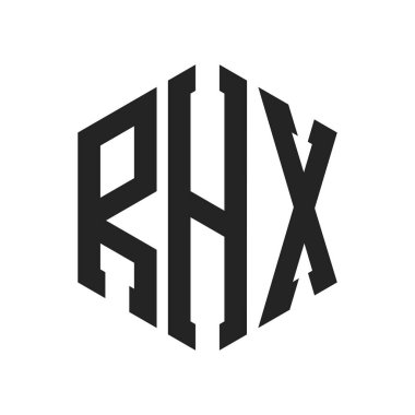 RHX Logo Tasarımı. Altıgen şekil kullanan ilk Harf RHX Monogram Logosu