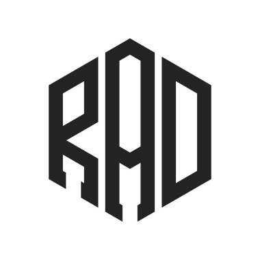 RAD Logo Tasarımı. Altıgen şekil kullanan ilk Harf RAD Monogram Logosu