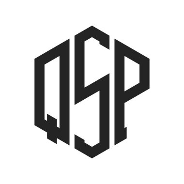 QSP Logo Tasarımı. Altıgen şekil kullanan ilk Harf QSP Monogram Logosu