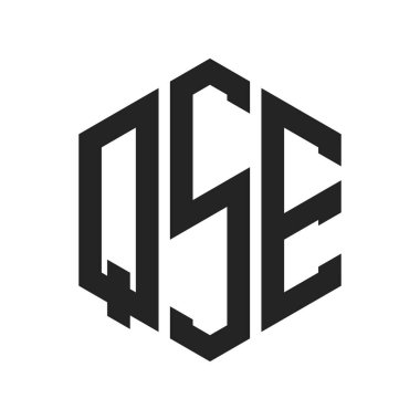 QSE Logo Tasarımı. Altıgen şekil kullanan ilk Harf QSE Monogram Logosu