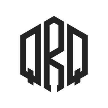 QRQ Logo Tasarımı. Altıgen şekil kullanan ilk Harf QRQ Monogram Logosu