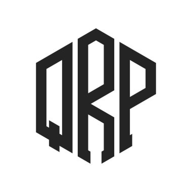 QRP Logo Tasarımı. Altıgen şekil kullanan ilk Harf QRP Monogram Logosu
