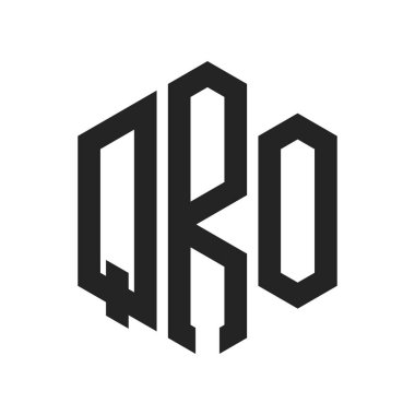 QRO Logo Tasarımı. Altıgen şekil kullanan ilk Harf QRO Monogram Logosu