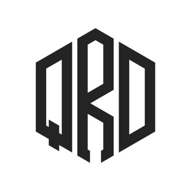 QRD Logo Tasarımı. Altıgen şekil kullanan ilk Harf QRD Monogram Logosu