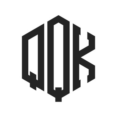 QQK Logo Tasarımı. Hexagon şeklini kullanan ilk Harf QQK Monogram Logosu
