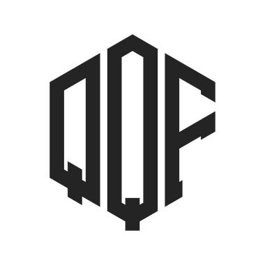 QQF Logo Tasarımı. Hexagon şeklini kullanan ilk Harf QQF Monogram Logosu