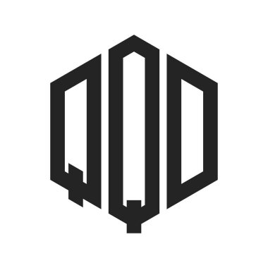 QQD Logo Tasarımı. Altıgen şekil kullanan ilk Harf QQD Monogram Logosu