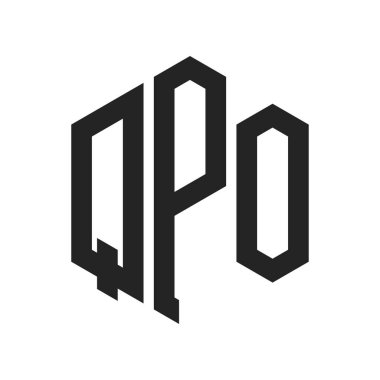 QPO Logo Tasarımı. Altıgen şekil kullanan ilk Harf QPO Monogram Logosu