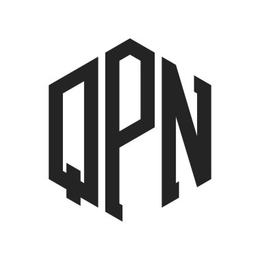 QPN Logo Tasarımı. Altıgen şekil kullanan ilk Harf QPN Monogram Logosu