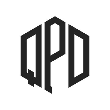 QPD Logo Tasarımı. Altıgen şekil kullanan ilk Harf QPD Monogram Logosu