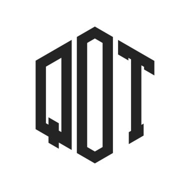 QOT Logo Tasarımı. Altıgen şekil kullanan ilk Harf QOT Monogram Logosu