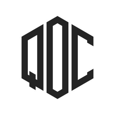 QOC Logo Tasarımı. Altıgen şekil kullanan ilk Harf QOC Monogram Logosu