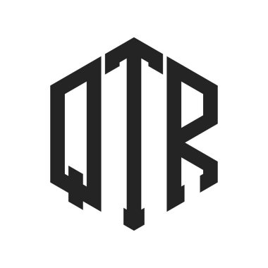 QTR Logo Tasarımı. Hexagon şekli kullanan ilk Harf QTR Monogram Logosu