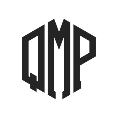 QMP Logo Tasarımı. Altıgen şekil kullanan ilk Harf QMP Monogram Logosu