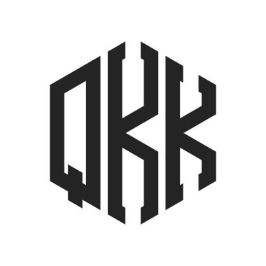 QKK Logo Tasarımı. Altıgen şekil kullanan ilk Harf QKK Monogram Logosu