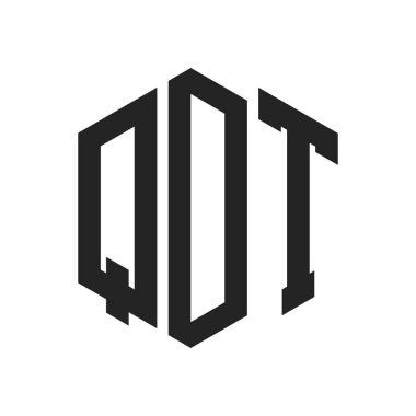 QDT Logo Tasarımı. Altıgen şekil kullanan ilk Harf QDT Monogram Logosu