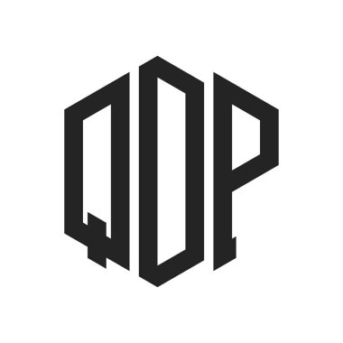 QDP Logo Tasarımı. Altıgen şekil kullanan ilk Harf QDP Monogram Logosu