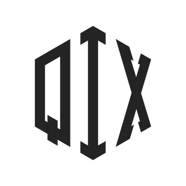 QIX Logo Tasarımı. Altıgen şekil kullanan ilk Harf QIX Monogram Logosu