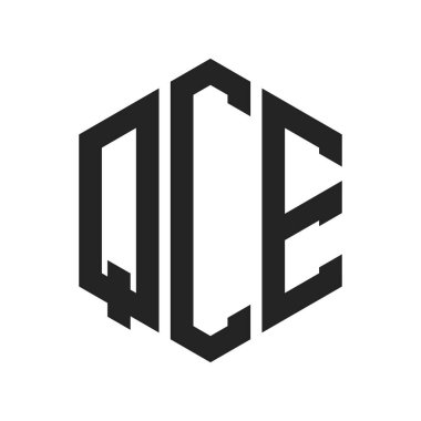 QCE Logo Tasarımı. Altıgen şekil kullanan ilk Harf QCE Monogram Logosu