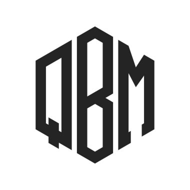 QBM Logo Tasarımı. Altıgen şekil kullanan ilk Harf QBM Monogram Logosu