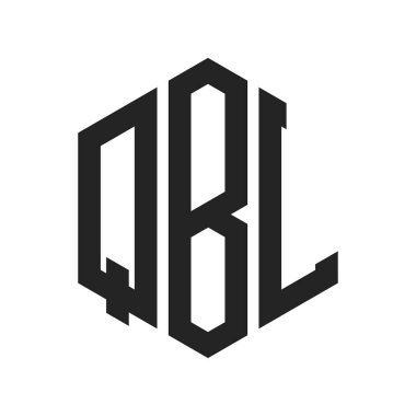 QBL Logo Tasarımı. Baş Harf QBL Monogram Logosu Hexagon şekli ile