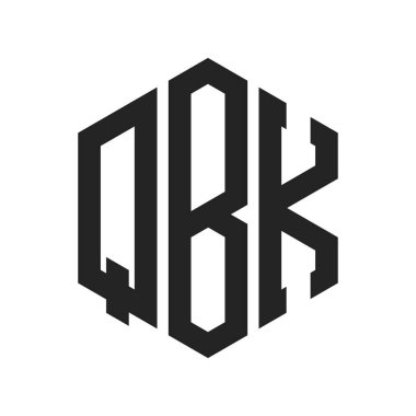 QBK Logo Tasarımı. Hexagon şeklini kullanan ilk Harf QBK Monogram Logosu