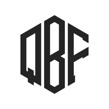QBF Logo Tasarımı. Hexagon şeklini kullanan ilk Harf QBF Monogram Logosu