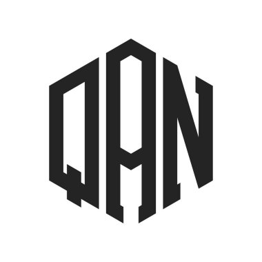 QAN Logo Tasarımı. Altıgen şekil kullanan ilk Harf QAN Monogram Logosu