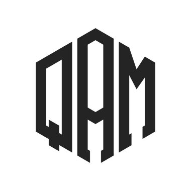 QAM Logo Tasarımı. Altıgen şekil kullanan ilk Harf QAM Monogram Logosu