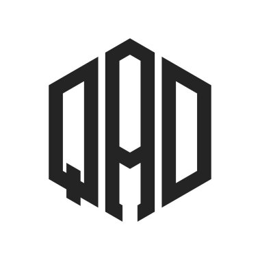 QAD Logo Tasarımı. Altıgen şekil kullanan ilk Harf QAD Monogram Logosu