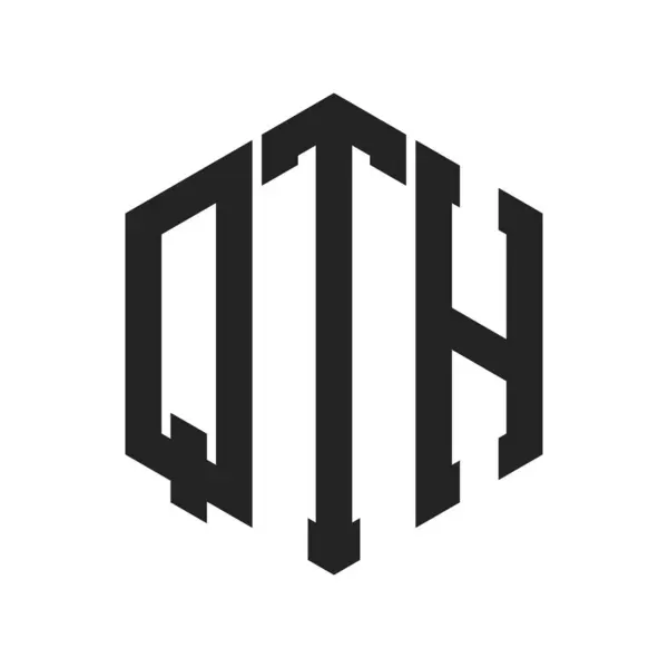 QTH Logo Tasarımı. Altıgen şekil kullanan ilk Harf QTH Monogram Logosu
