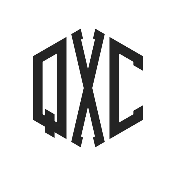 stock vector QXC Logo Design. Initial Letter QXC Monogram Logo using Hexagon shape