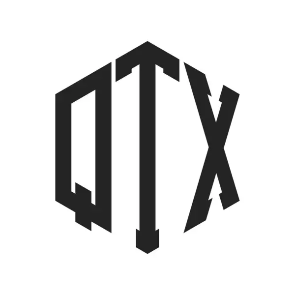 stock vector QTX Logo Design. Initial Letter QTX Monogram Logo using Hexagon shape