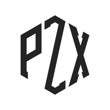 PZX Logo Tasarımı. Altıgen şekil kullanan ilk Harf PZX Monogram Logosu