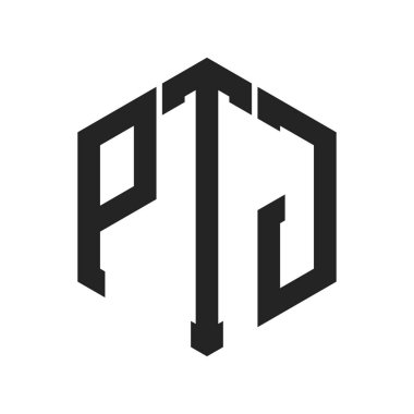 PTJ Logo Tasarımı. Altıgen şekil kullanan ilk Harf PTJ Monogram Logosu