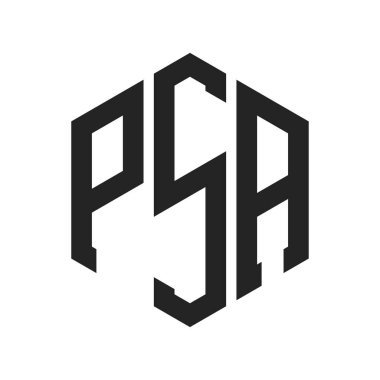 PSA Logo Tasarımı. Altıgen şekil kullanan ilk Harf PSA Monogram Logosu