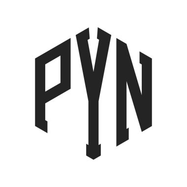 PYN Logo Tasarımı. Altıgen şekil kullanan ilk Harf PYN Monogram Logosu