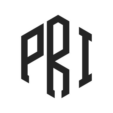 PRI Logo Tasarımı. Altıgen şekil kullanan ilk Harf PRI Monogram Logosu