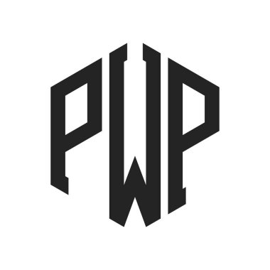 PWP Logo Tasarımı. Altıgen şekil kullanan ilk Harf PWP Monogram Logosu